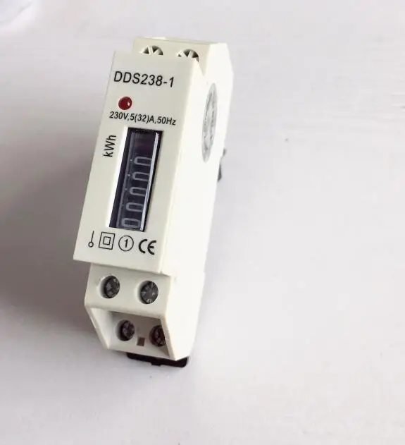 DDS238 1 230VAC 5(32)A 50 Гц однофазный Din рейка кВтч ватт час электронный измеритель