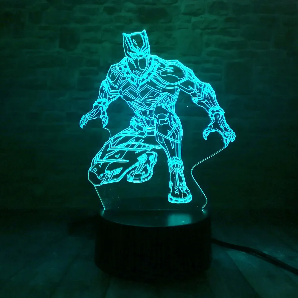 Горячая Marvel Мстители 3D Искусство Железный человек Маска Супермен Бэтмен DC Логотип Символ 7 цветов градиент ребенок мужчина Мальчики Рождество Дети друг подарки