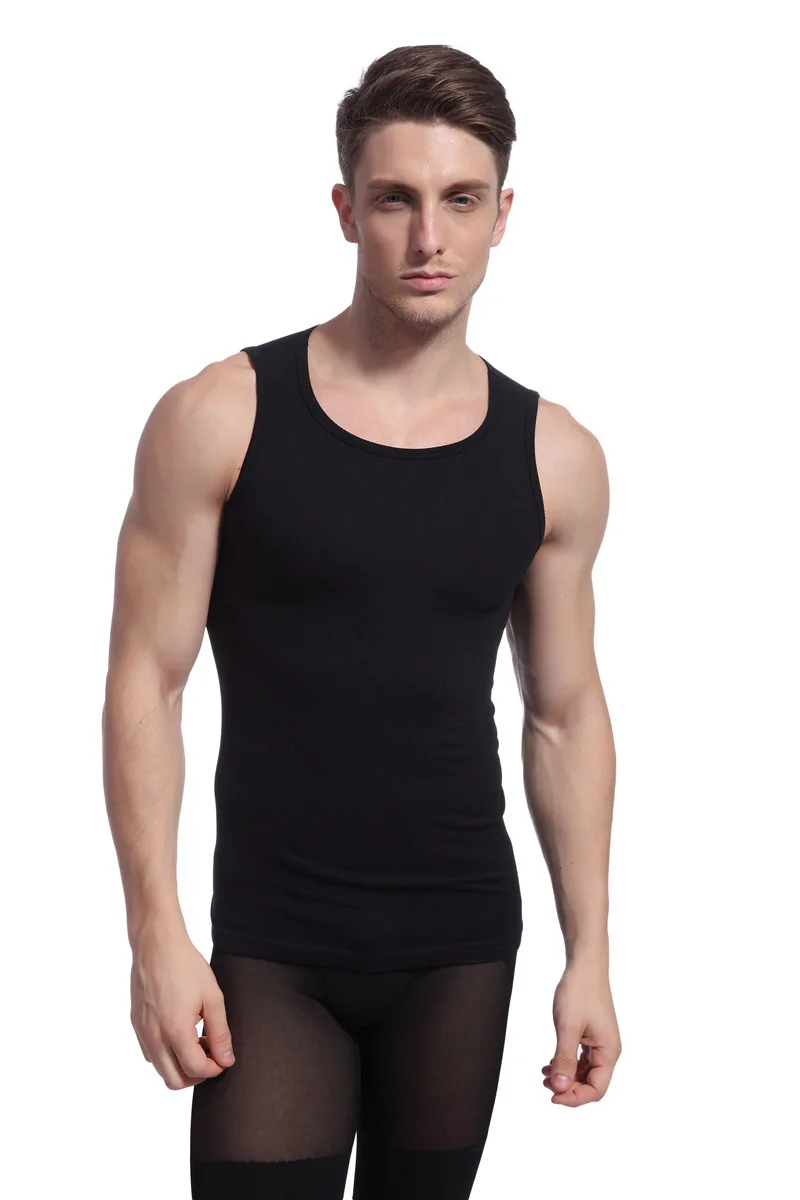 Лидер продаж мужские майки для коррекции фигуры верх из германиевого титана и