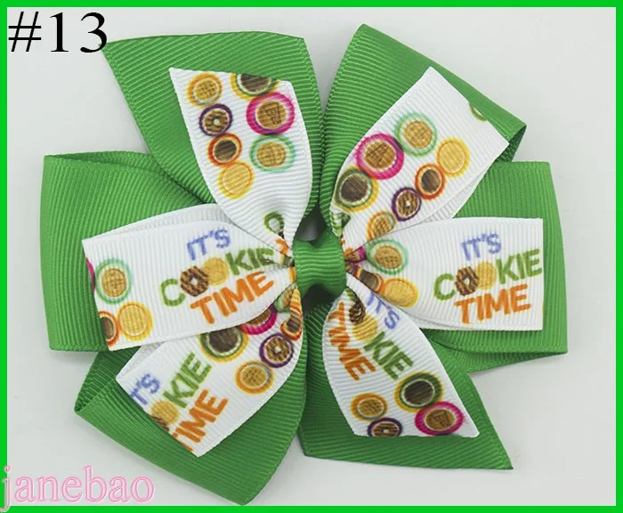 Бесплатная доставка 20 шт. для девочек скаутов бант волос аксессуары печенье