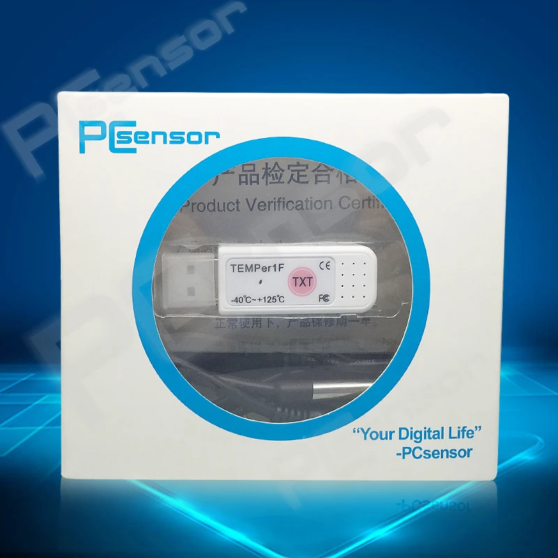 Цифровой мини термометр USB для использования в помещении и на улице 40 ~ 125c