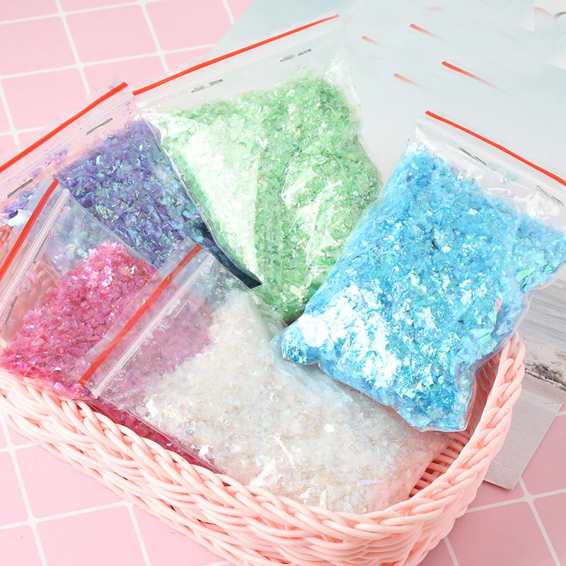 Неровные Оболочки Бумаги блесток DIY ногтей Flakies красочные блестки для нейл Арта(искусство украшения ногтей) для 3D украшения ногтей, 10 г/лот