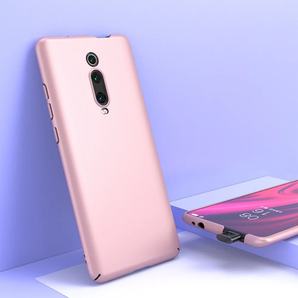 Розовый KEYSION mi cro матовый чехол для телефона для Xiaomi mi 9T 9T Pro mi 9 SE 8 A3 lite CC9e жесткая задняя крышка для Red mi K20 K20 Pro Note 7 8 Pro - Цвет: Розовый