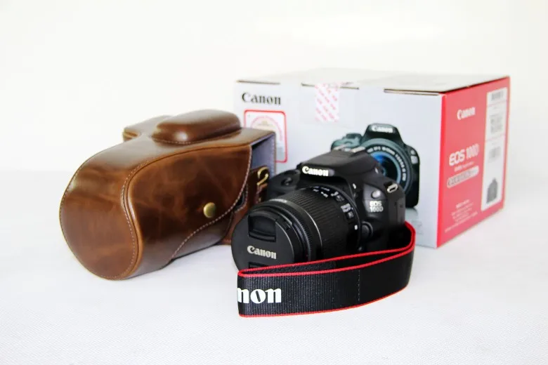 Высокое качество Фирменная Новинка популярные Камера Футляр + ремень для Canon 100D