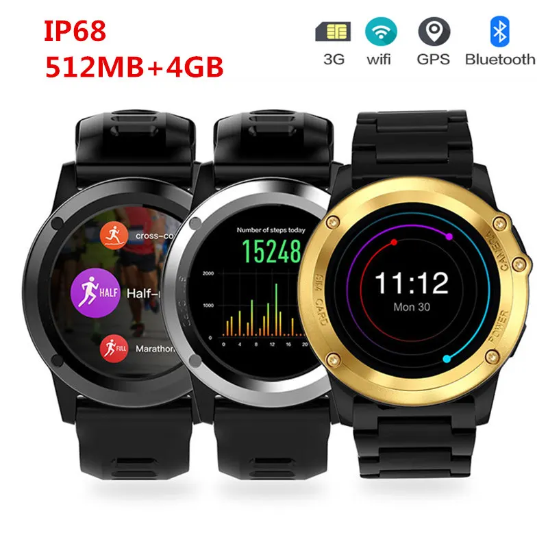 GOLDENSPIKE H1 водонепроницаемые IP68 умные спортивные часы Bluetooth Smartwatch с поддержкой