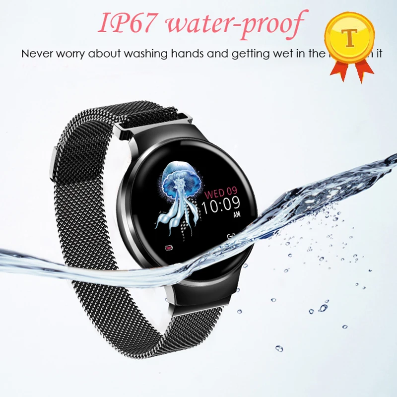 

Newest Sports Waterproof Smart Watch Women Smart Band Bracelet Bluetooth Heart Rate blood pressure Monitor Fitness Tracker