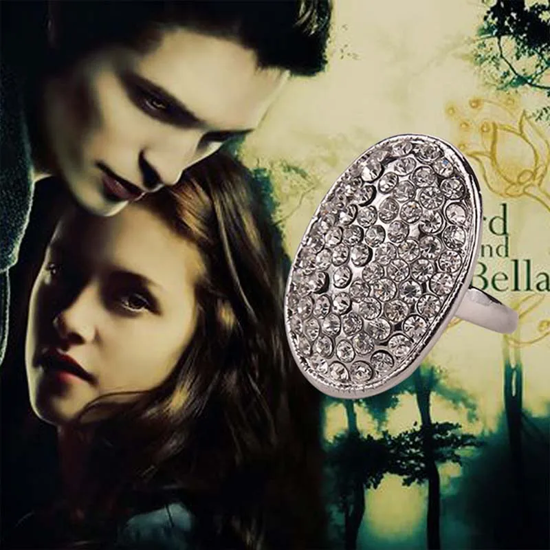 Женские обручальные кольца Twilight Bella модные блестящие серебряного цвета с