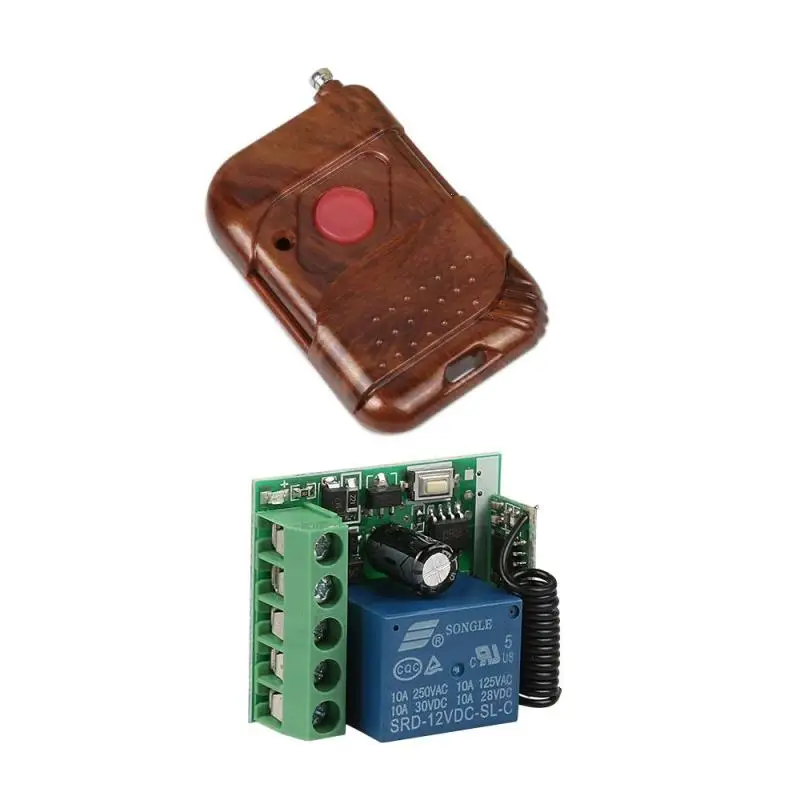 LEMAIC 433MHz RF 1Channel Remote Control Learning Code Wireless Key Fob Transmitter Opener Relay Receiver Module U-Home S3 | Обустройство
