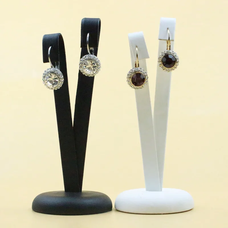 Креативный демонстрационный держатель для сережек из черной и белой