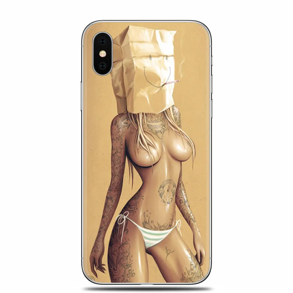 Модный сексуальный мягкий силиконовый чехол для телефона для iPhone X, 5, 5S, SE, 6, 6 S, 6 Plus, 6S Plus, 7, 7 Plus, 8, 8 Plus, чехол из ТПУ - Цвет: TPU F1590