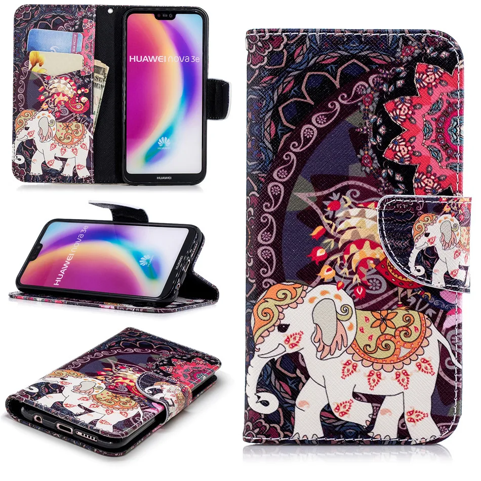 Чехол со слотом для карт для huawei P Smart Plus P30 P20 P9 mate 10 Lite 20 Pro Y5 Y6 Y7 Y9 кожаный чехол-кошелек Fundas D07Z