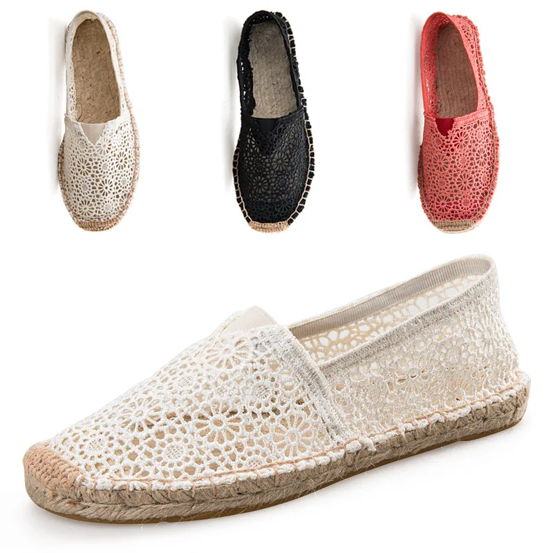 Женские эспадрильи удобные кружевные женские повседневные туфли размер 35-40 2019 |