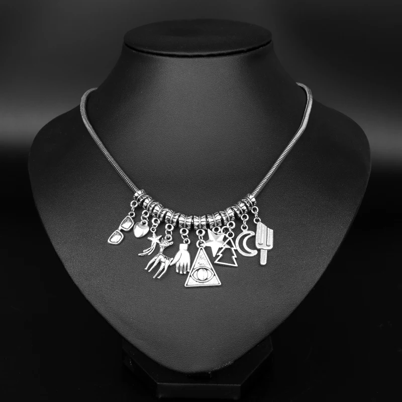 Movie Series Jewelry DIY Nightmare Before Christmas Halloween Jack Stranger Thing Superhero Once Upon A Time Cosplay Necklace