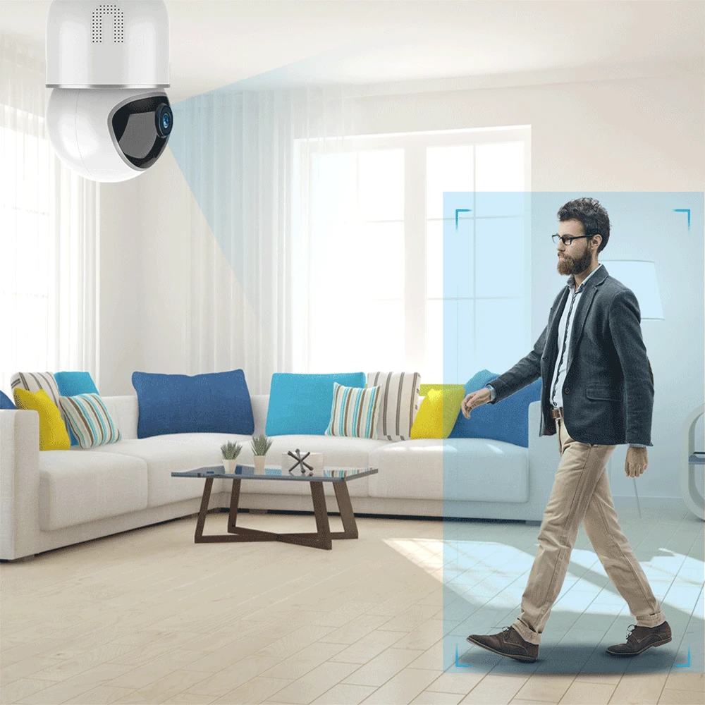 FREDI 1080P облачная IP камера, интеллектуальная автоматическая отслеживающая камера наблюдения, домашняя беспроводная WiFi камера видеонаблюдения с сетевым портом