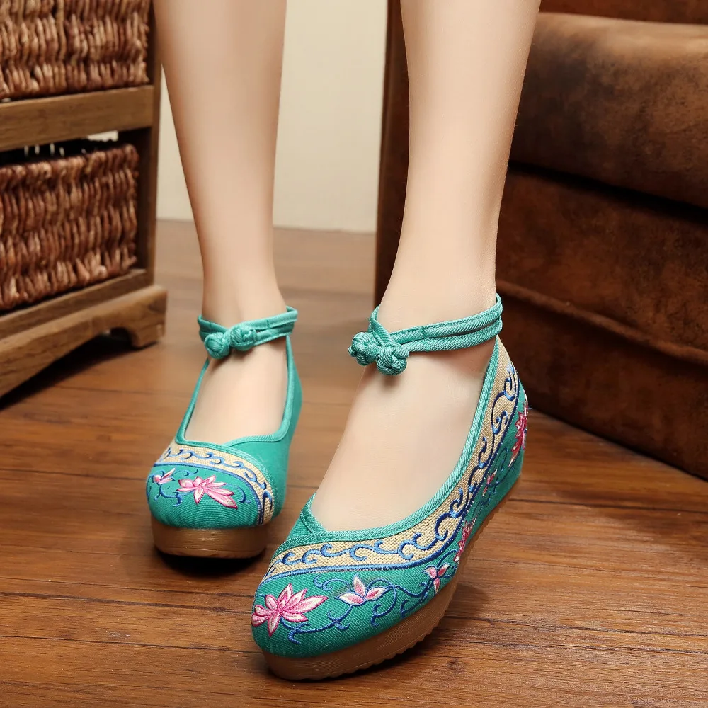 Veowalk/женские в китайском стиле Сезон весна Модные женские туфли-лодочки на