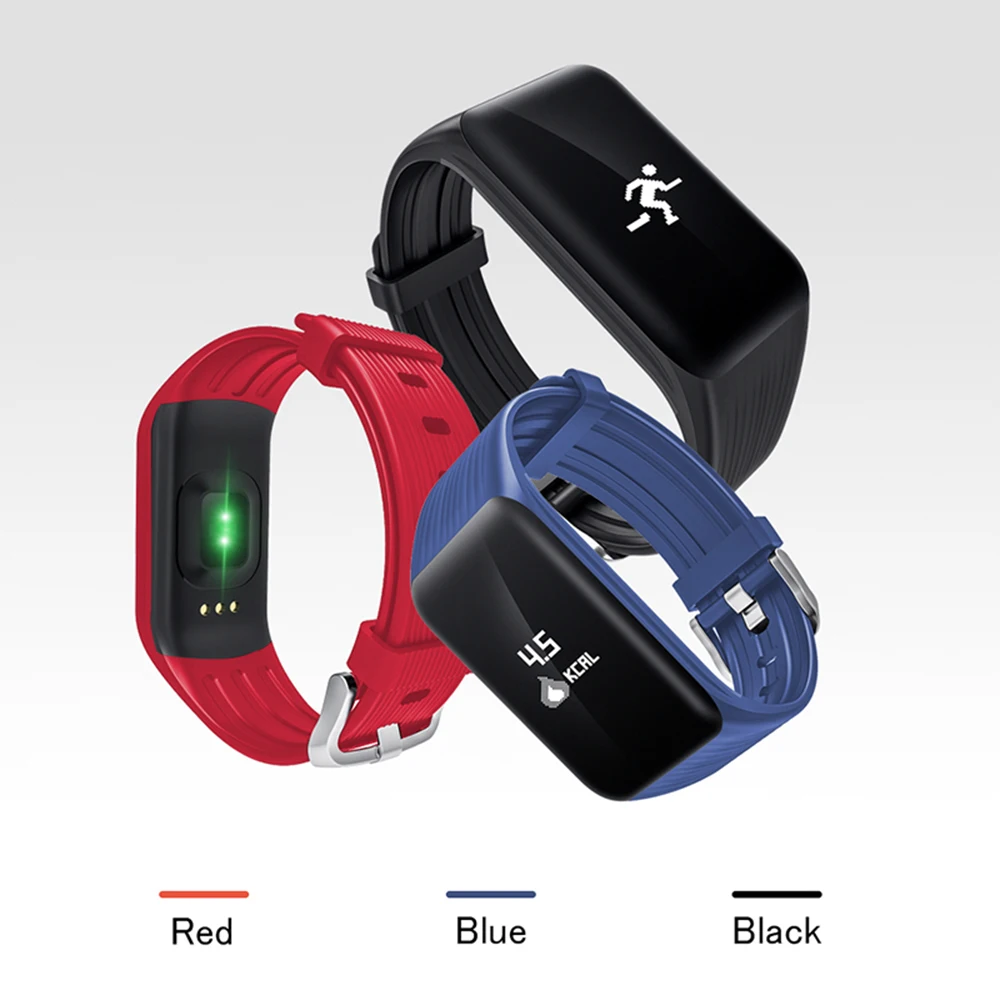 Спорт Смарт запястье браслет монитор сердечного ритма IP67 Водонепроницаемый