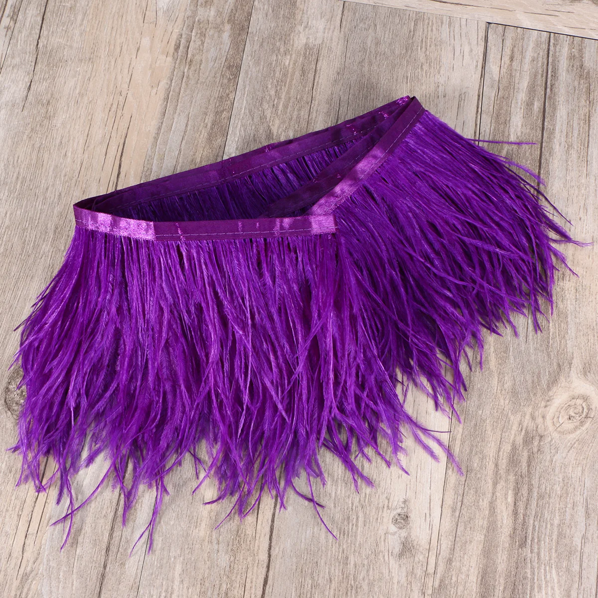 2 м Высокое качество пушистая кожа страуса обрезки волос Ткань Пояс DIY аксессуары