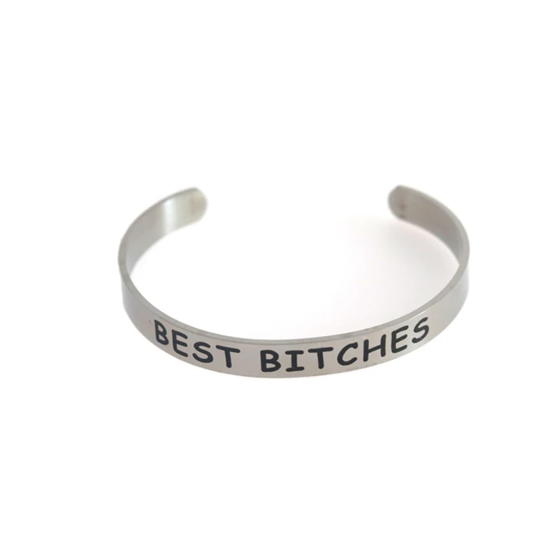 Я люблю тебя 3000 манжеты браслет Высокое качество гравированные комплект брелков