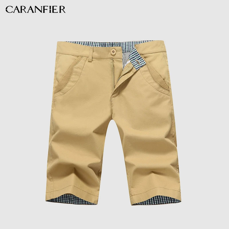 

CARANFIER 2017 Men Shorts Cotton Shortpants Solid Color Large Size Leisure Mens Shorts Summer Style Loose Breathable Men Shorts
