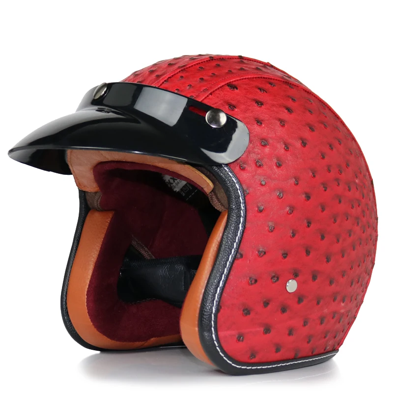 VOSS Ретро стиль мотоциклетного шлема Jet мотоцикл Casco Ретро 3/4 половина лица мотоциклетный шлем 052 - Цвет: a5