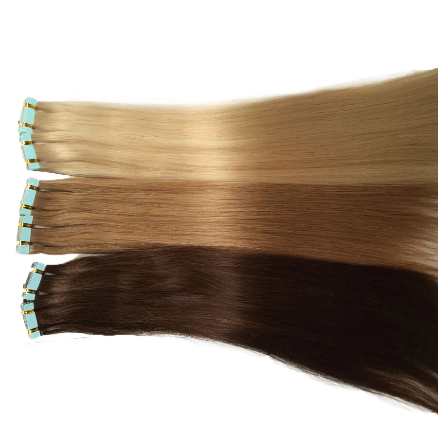 Накладные Человеческие волосы Remy с двойным нарисованным рисунком цвет #1 #2 #4 #6 #8 #27