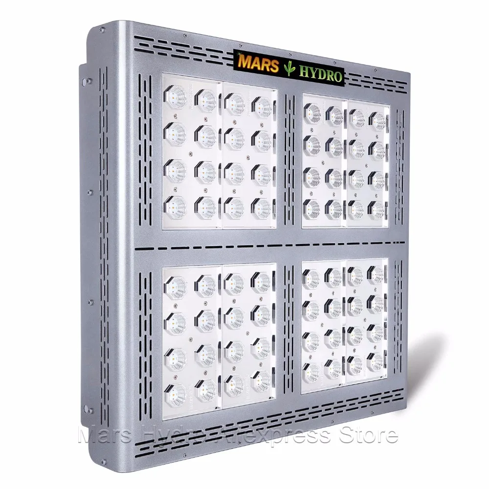 Mars Pro II Epistar 1600 Вт Светодиодный светильник для выращивания, полный спектр, 120x120x200 см, тент для выращивания садовых гидропонных овощей, цветов, растений