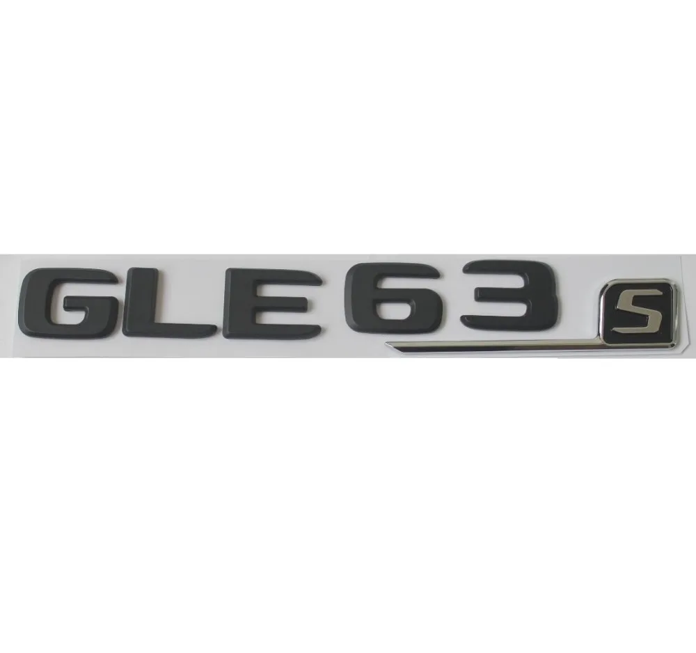 

New Matte Black ABS Rear Trunk Letters Badge Badges Emblem Emblems Sticker for Mercedes Benz GLE63 AMG S 17-19