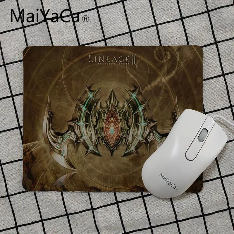 Игровой коврик для мыши MaiYaCa простой дизайн lineage 2 резиновый в стиле аниме игровой
