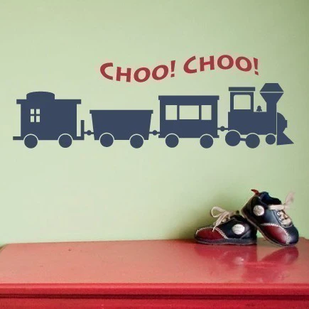

Train Wall Sticker Baby Nursery Wall Decal Cartoon Train For Kids Room DIY Easy Wall Stickers Removable Wall Decoration N13