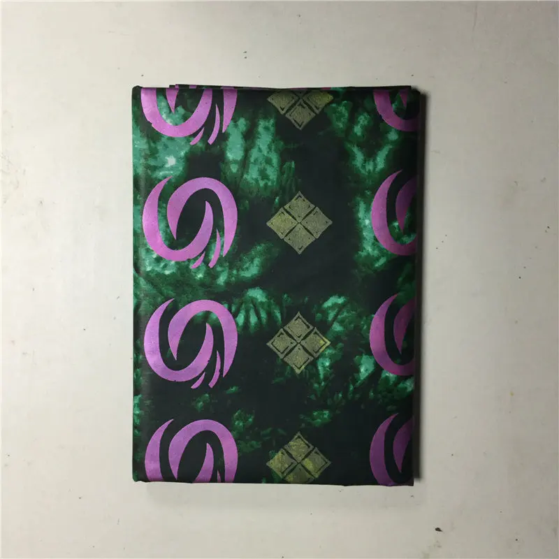 5 ярдов Золотая парча кружево африканская морская Bazin Brode Damask ткань красивая