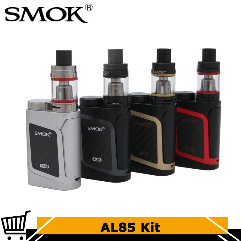 Оригинал Smok AL85 Чужой ребенок комплект с 85 Вт поле Mod Vape и 3 мл TFV8 маленьких танк