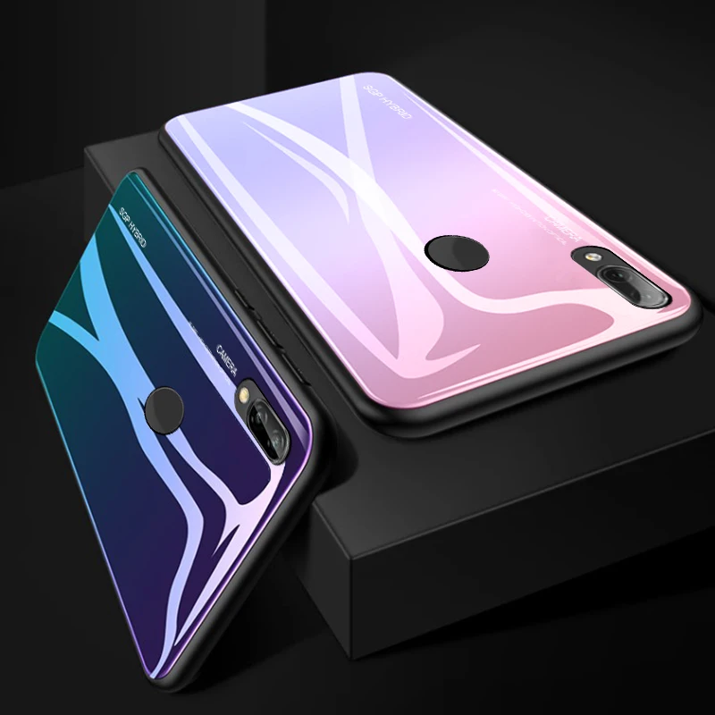 Красочные для samsung Galaxy A50 Чехол Мягкий ТПУ закаленное Стекло задняя крышка на Galaxy A50 A30 A10 M30 M20 M10 50 м 30 20 10 Shell