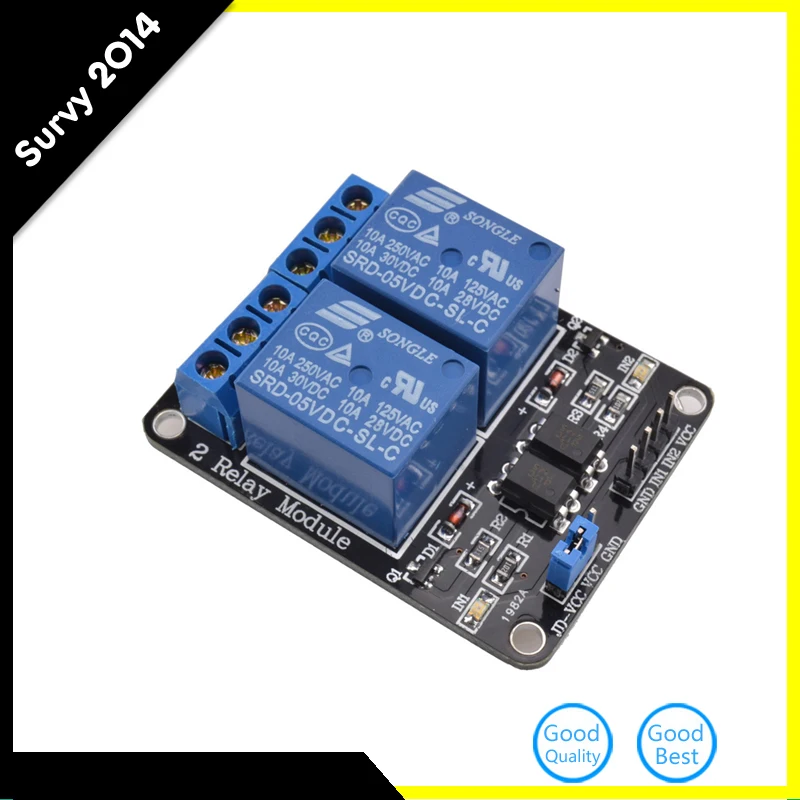 5 в 2-канальный релейный модуль PIC ARM DSP AVR Electronic 2-сторонняя флейта |