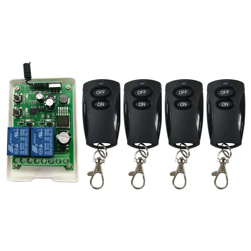 DC12V 24V 36V 48V 2CH дистанционного Управление светильник реле Выход радио модуль