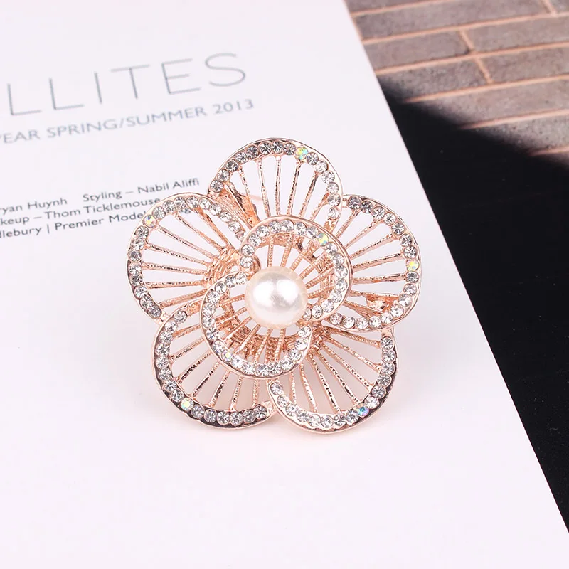 TODOX Брошь Стразы из цинкового сплава изысканный консилер завод Rhinstone брошки с