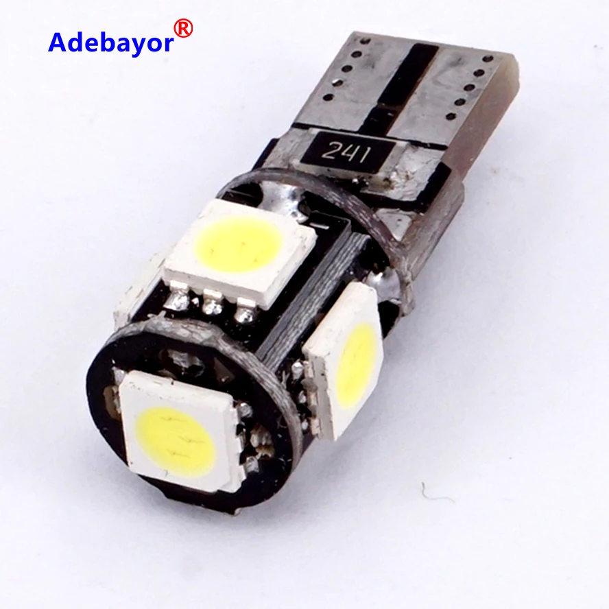 20 шт. автомобисветильник светодиодные лампы T10 W5w 5smd 5050 194 168 w5w|car lamp interior|blue ice ledblue