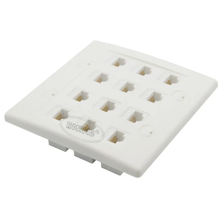 Настенная пластина CAT6 rj45 2 шт. с 12 портами|network wall plate|face platewall plate |