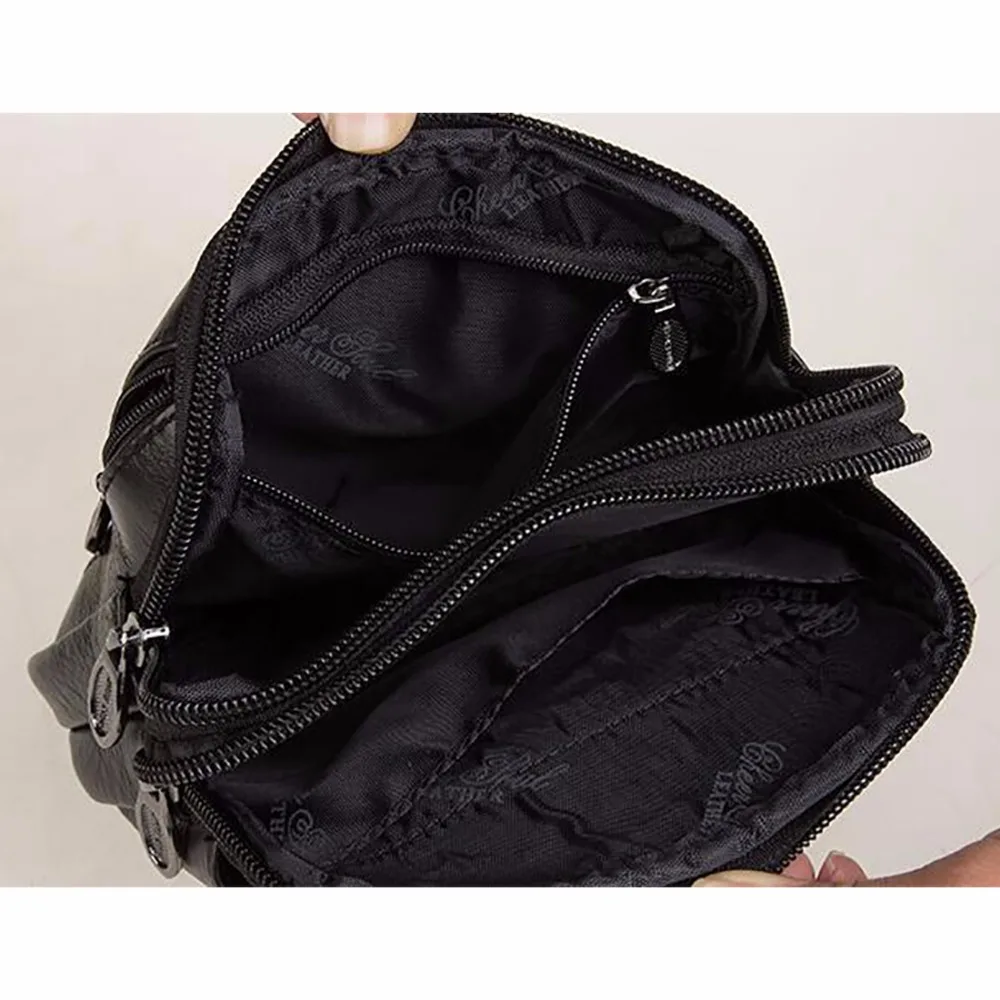 Мужской поясной кошелек из натуральной воловьей кожи забавная сумка на пояс