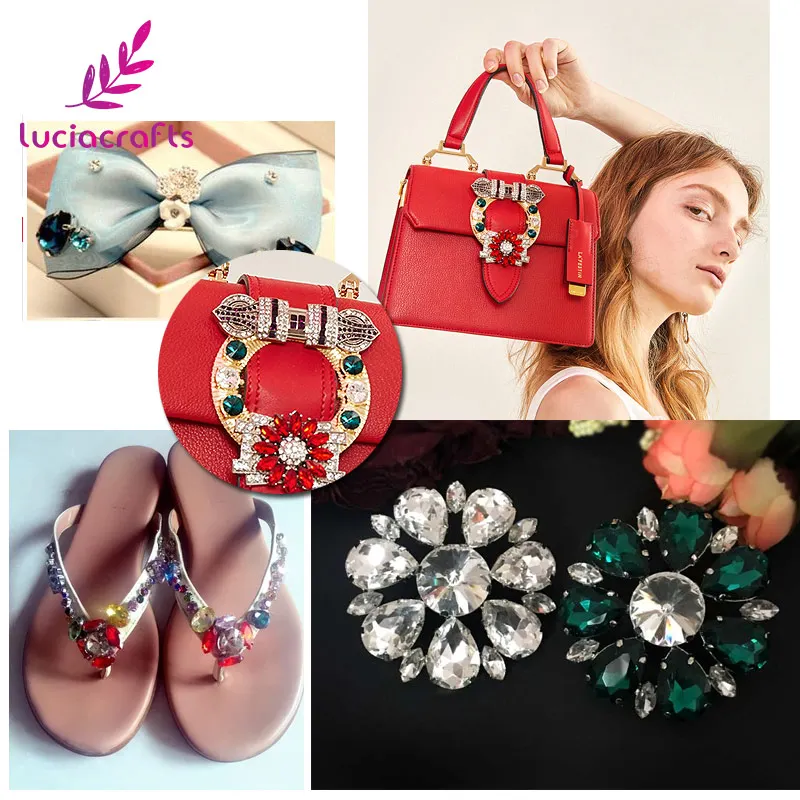 Lucia crafts 10 шт./20 шт. 13*18 мм разноцветная овальная дрель стеклянные стразы для