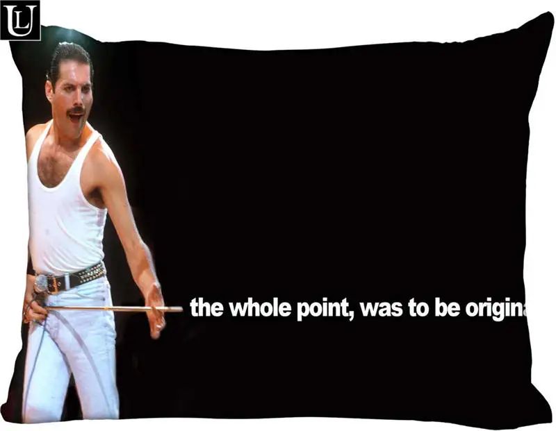 Pillowcase На заказ freddie mercury Прямоугольная подушка размер 45x35 см(одна сторона) печать на заказ молния полиэстер хлопок наволочка больше размер - Цвет: Pillowcase