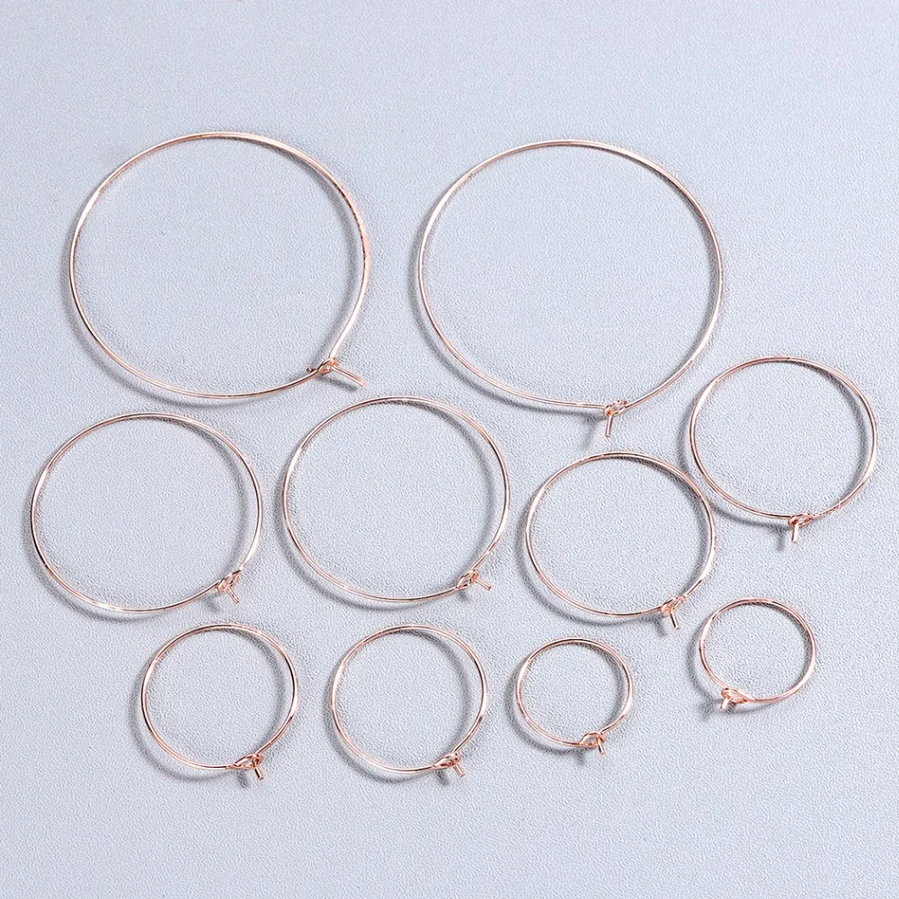 QIAMNI Sexy Trendy 15-40MM Circle Threader Hoop Earring Punk Knot Round Loop Party Gift Fantaisie Brincos Pendientes | Украшения и