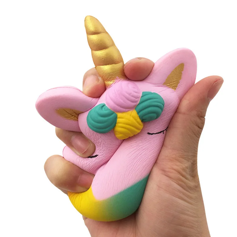 Новинка Kawaii 12 см большой пончик Единорог Джамбо Сжимаемый медленно