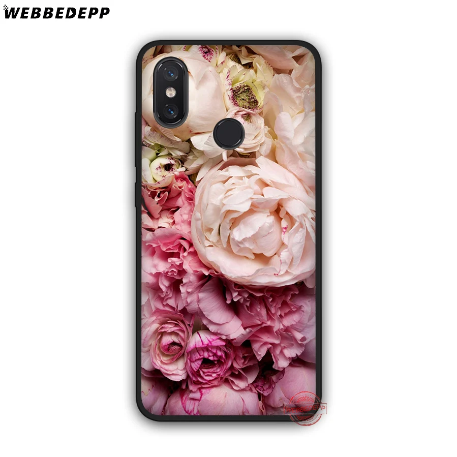 WEBBEDEPP Peony Sunflowe Rose Daisy Plants Flower Soft Silicone Case for Xiaomi Mi 6 8 9 SE MAX 3 A1 A2 Lite F1 Cover | Мобильные