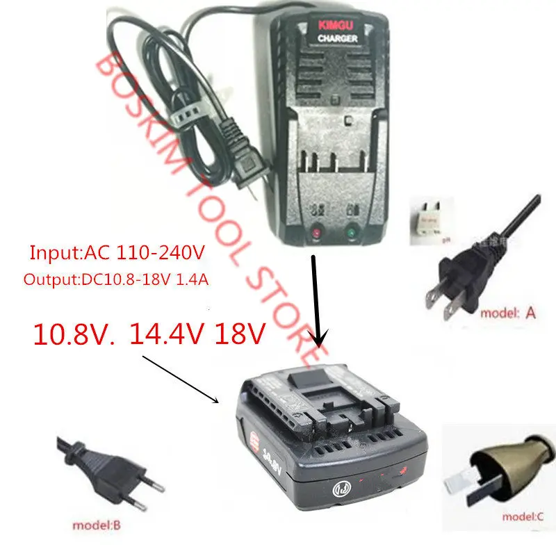 Сменное зарядное устройство для Bosch AL1860CV AL1814CV AL1820CV литий ионная батарея 10 8 В 14 4 18