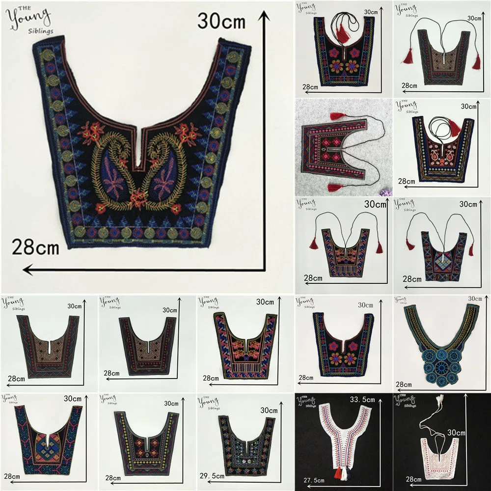 1 шт. аксессуары для шитья в этническом стиле с кружевной горловиной и