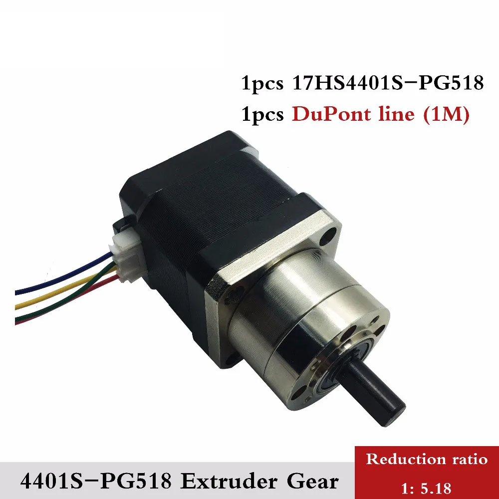 free shipping 4-lead Nema17 Stepper Motor 42 motor Extruder Gear Ratio 5:1 Planetary Gearbox Nema 17 Step | Обустройство дома