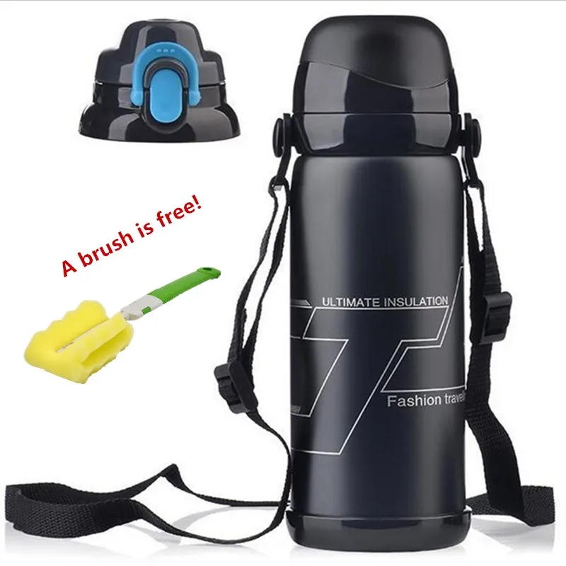 800 мл Нержавеющая сталь термос термо колбу с изоляцией и холодной воды Термос