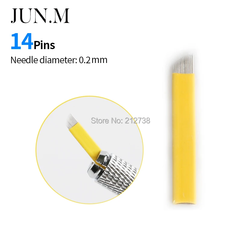 0 2 мм 500 шт. иглы для перманентного макияжа бровей|needle blade|tattoo needleseyebrow tattoo needle |