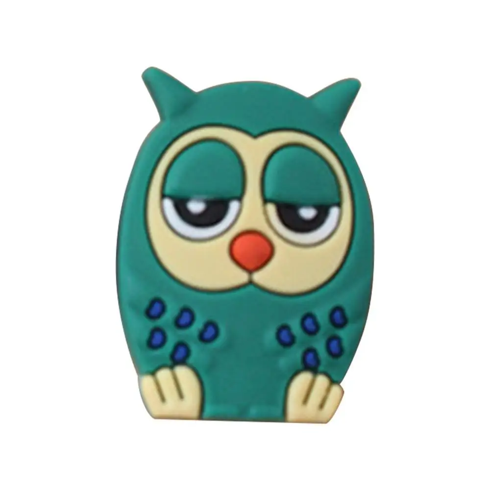 Blue Owl Милый мультфильм USB зарядное устройство для сматывания кабеля защитный чехол для наушников шнур рукав провода крышка линии передачи данных протектор для iphone 7 8 плюс - Цвет: Blue Owl