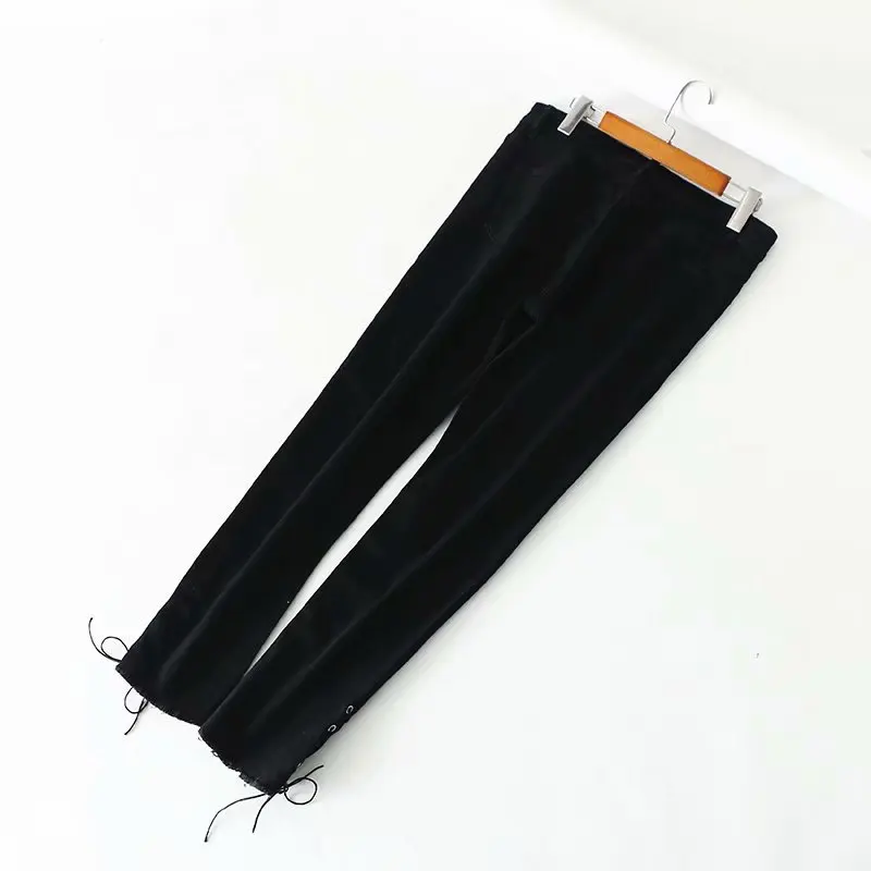 2019 Plus Size Casual Jeans Spring Women Clothing Fashion Loose Denim Pencil Pants S46-6509 |
